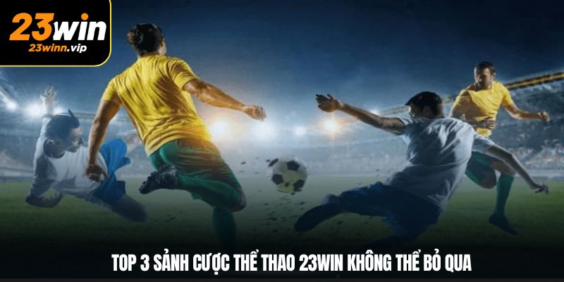 Top 3 sảnh cược thể thao 23Win không thể bỏ qua
